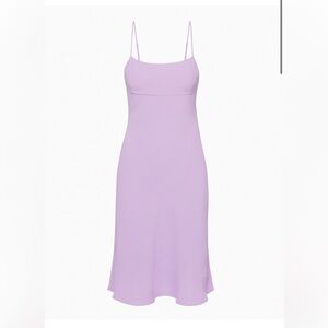 Aritzia Sunday Best Maude Lavender Lilac Midi Slip Dress